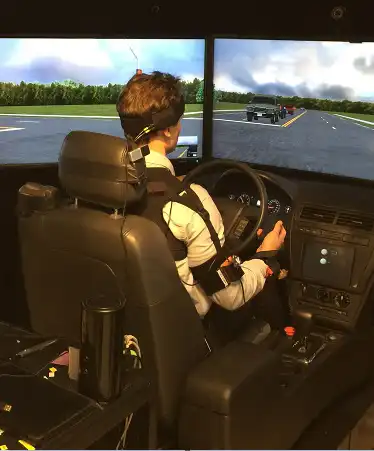 Using a driving simulator to measure driver distraction biomechanics project