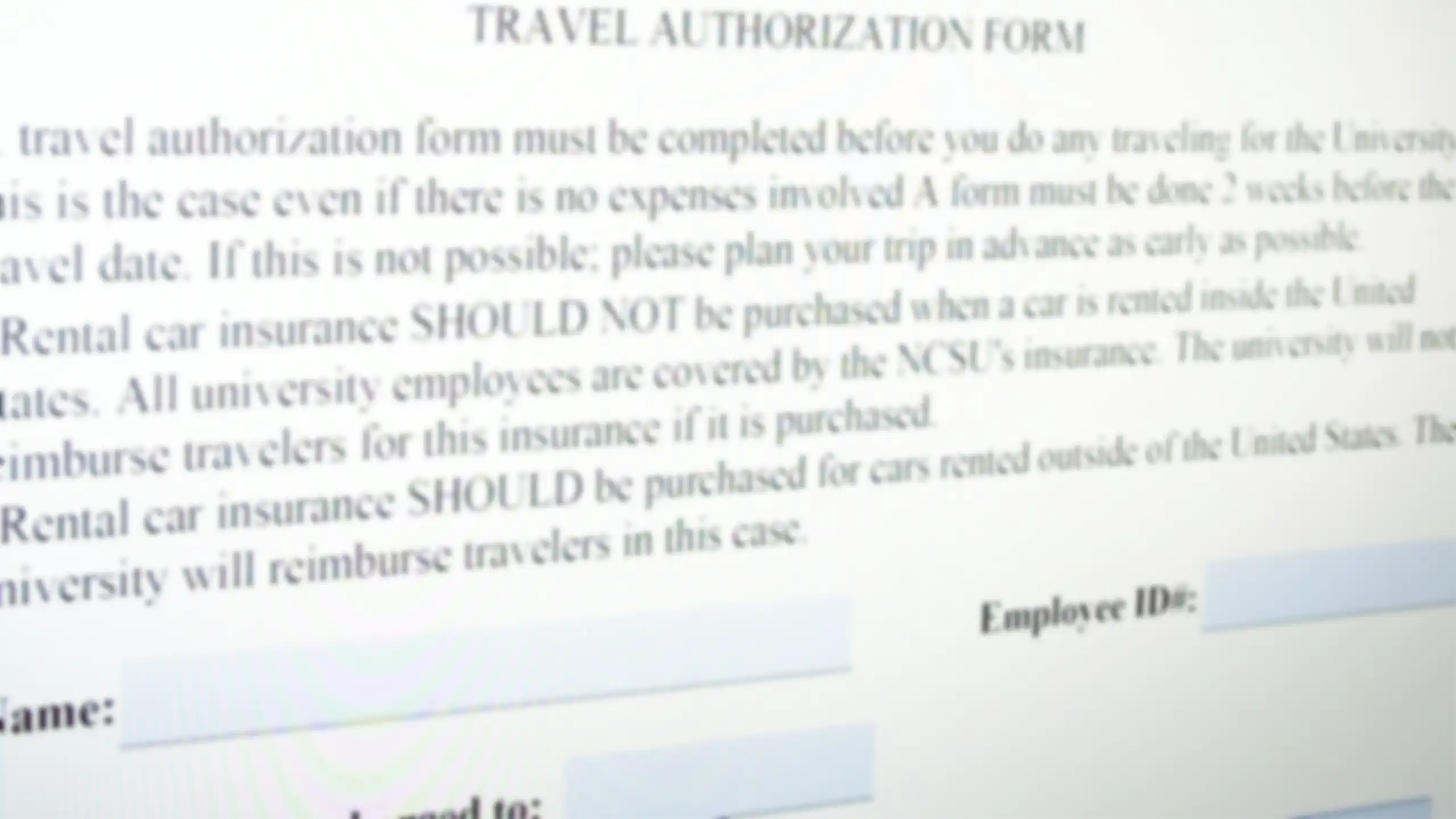 A screenshot of ISE Departmental forms.