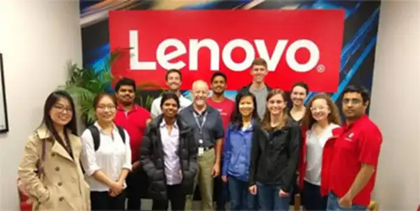 a group picture of SME member at the Lenovo tour
