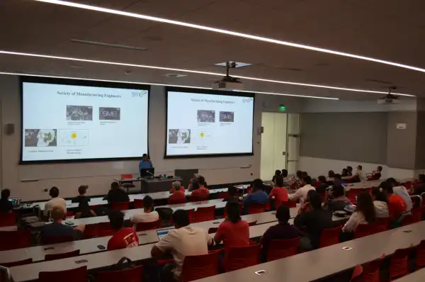 The SME members attending a informational lecture