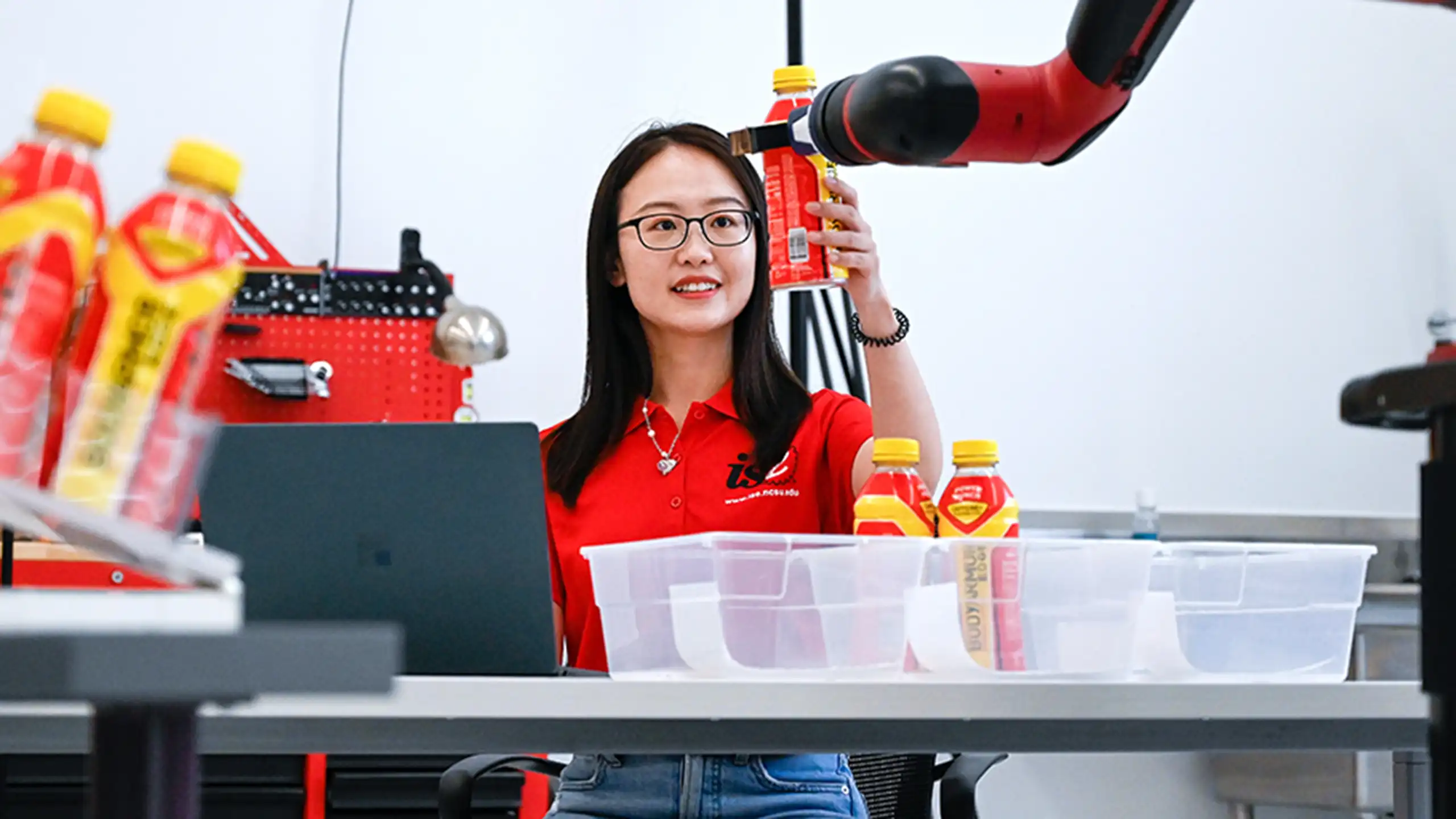 Student working in the VARL Lab