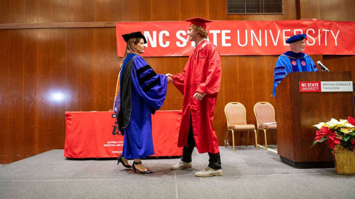 Bachelor of Science in Industrial Engineering students graduate.