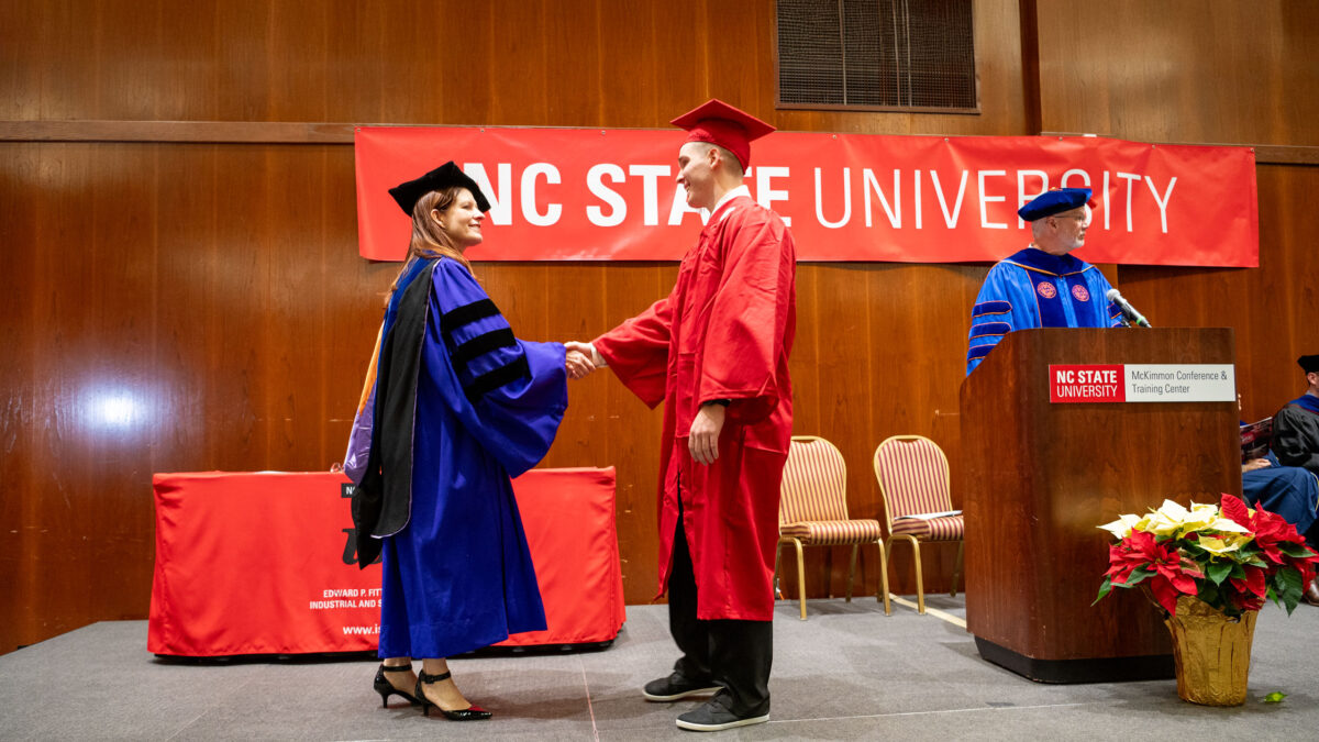 Bachelor of Science in Industrial Engineering students graduate.