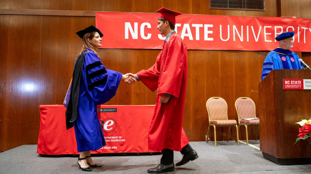 Bachelor of Science in Industrial Engineering students graduate.