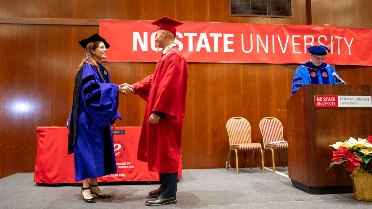 Bachelor of Science in Industrial Engineering students graduate.