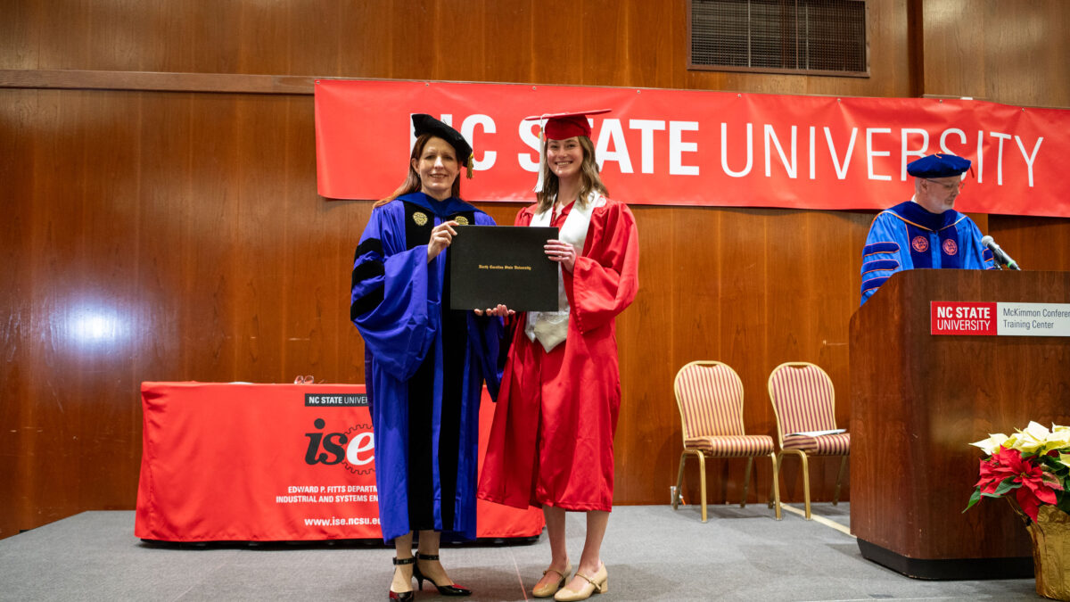 Bachelor of Science in Industrial Engineering students graduate.