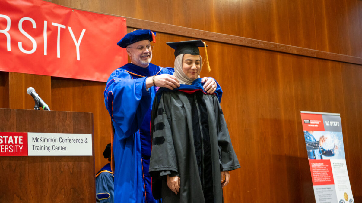 Doctor of Philosophy in Industrial Engineering students graduate.