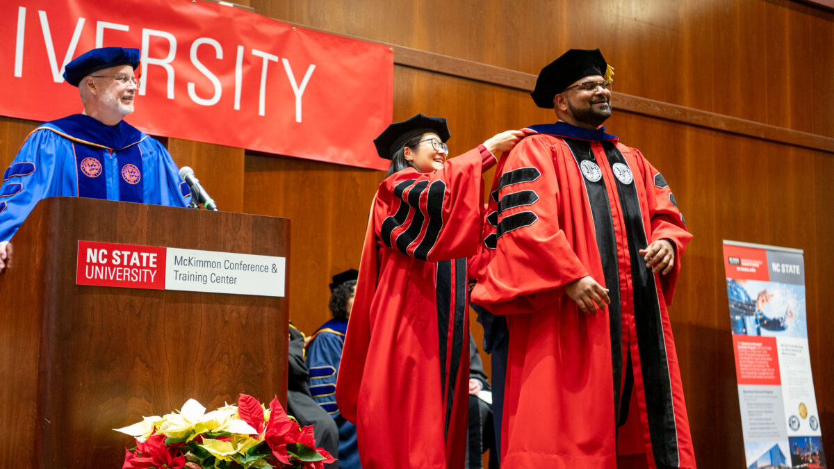 Doctor of Philosophy in Industrial Engineering students graduate.