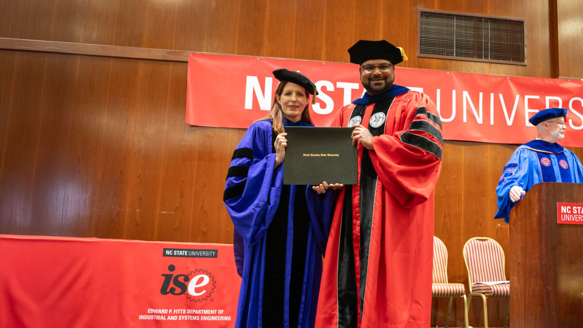 Doctor of Philosophy in Industrial Engineering students graduate.