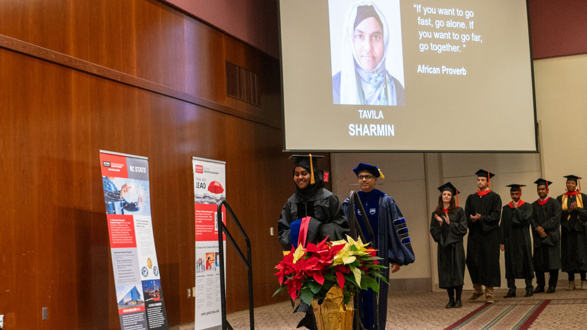 Doctor of Philosophy in Industrial Engineering students graduate.