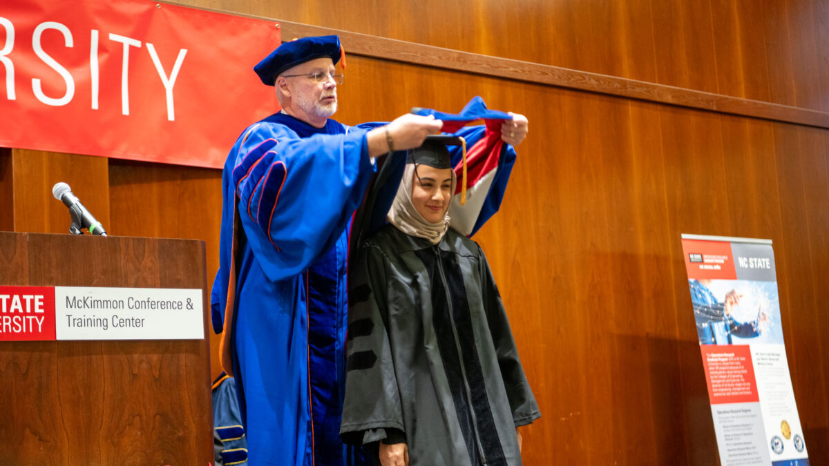 Doctor of Philosophy in Industrial Engineering students graduate.