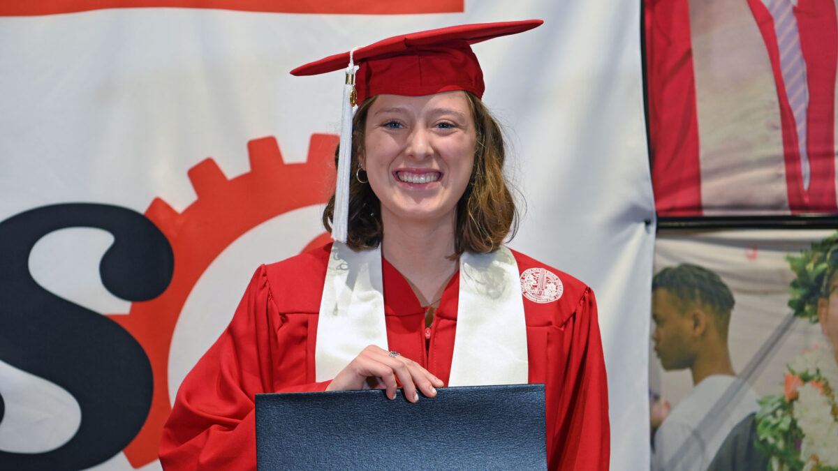 Bachelor of Science in Industrial Engineering students graduate.