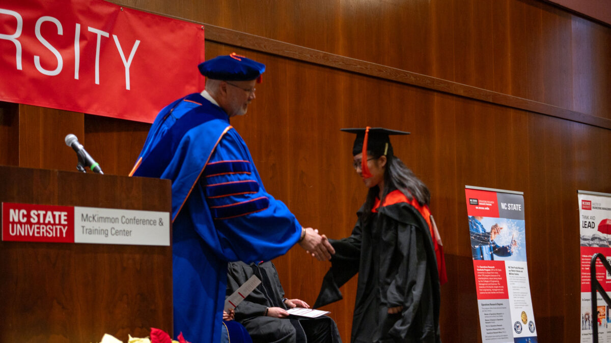 Master of in Industrial Engineering students graduate.