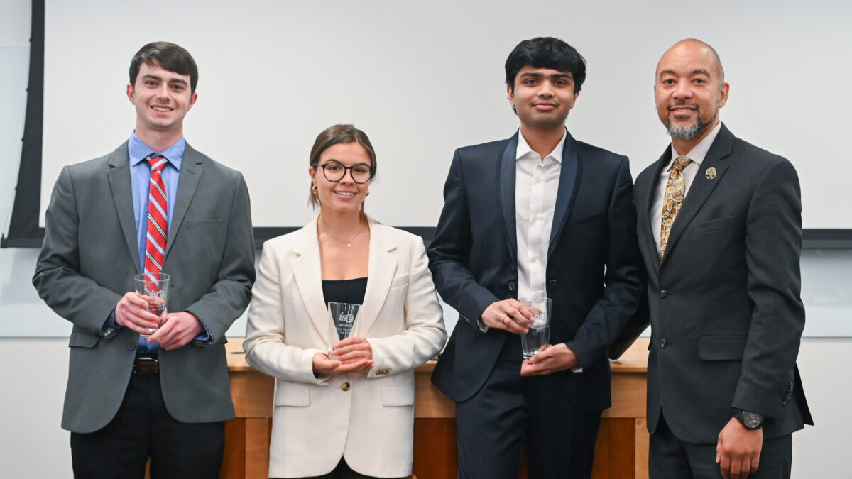 First place team Five Bee LLC poses with their trophies. 