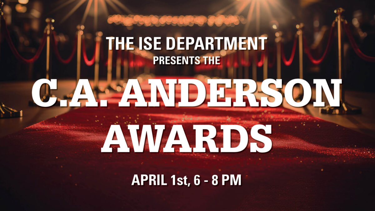 The 2025 CA Anderson awards will take place on April 1st at 6 pm.